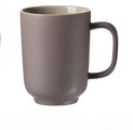 Ritzenhoff & Breker Kaffeebecher JASPER 6er Set - je 320 ml taupebraun/ wei&szlig;