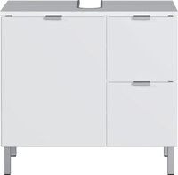 Waschbeckenunterschrank FEY 60 cm Wei&szlig;/ HG Wei&szlig;