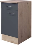 K&uuml;chen Unterschrank RALPH 40 cm Eiche/ grau