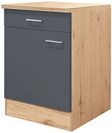 Unterschrank RALPH San Remo Eiche /grau 60 cm