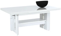 Couchtisch DARIO 110-180 x 68 cm wei&szlig;