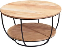 Couchtisch rund 60 cm Akazie massiv