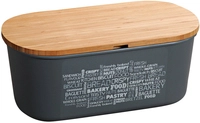 KESPER Brotbox Melamin/Bambus grau