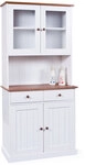 Buffet JACOB 5.2 wei&szlig; Massivholz / braun