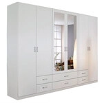 Kleiderschrank GAMMA 6-t&uuml;rig Alpinwei&szlig; NB
