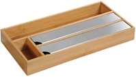 Kesper Folienspender f&uuml;r 4 Rollen Holz/Metall 42 x 19 x 5,4 cm Braun
