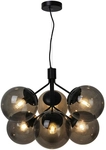 nordlux Pendelleuchte IVONA Glas Kugelform &Oslash; 62 cm matt Schwarz|||---|||Ohne