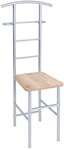Herrendiener RITA 46 x 109 cm Eiche braun silberfarbig