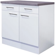 QUARTIER Unterschrank MEGGIE 80 x 86 x 57 cm wei&szlig;