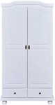 Dreht&uuml;renschrank LENNARD 104 x 198 cm wei&szlig;