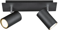 TRIO Retrofit Deckenlampe mit 2 Spots MARLEY mattschwarz