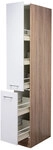 K&uuml;chen Apothekerschrank JACK 30 x 200 x 57 cm Eiche/ wei&szlig;