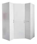 Eckschrank-L&ouml;sung MULTIRAUMKONZEPT 95 x 185 x 95 cm wei&szlig;
