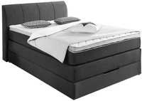 Boxspringbett PAULA 140 x 200 cm anthrazit
