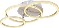 GLOBO LED Deckenlampe KENDY 50 x 30 cm silberfarbig