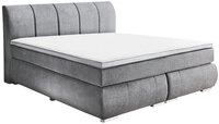 CASAVANTI Boxspringbett MALIN 180 x 200 cm grau