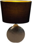 FISCHER & HONSEL Retrofit Tischlampe FORO 36 cm schwarz/ messingfarbig