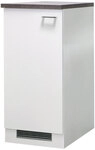 K&uuml;chen Ger&auml;teumbauschrank PETE 126 cm wei&szlig;/ grau