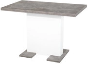 Esstisch BRITT 110-150 x 90 cm wei&szlig; /Betonoptik