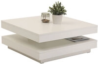 Couchtisch ANDY 67 x 67 cm wei&szlig;