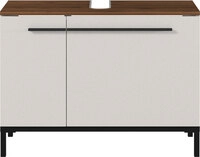 Waschbeckenunterschrank YONKERS 80 x 59 cm Kaschmir/ Nussbaum
