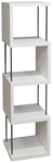 Regal STEVEN 33 x 126 cm Lack wei&szlig; matt