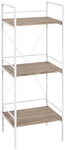 Regal 34 x 96 cm Eiche Dekor/wei&szlig;