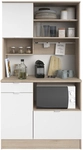 Parisot Buffet-Schrank SOCOOL 100 x 185 cm Eiche Jackson Dekor/ Wei&szlig;