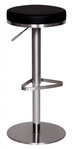Hocker Kunstleder &Oslash; 38 x 57&ndash;82 cm Schwarz