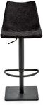 Barhocker MY TOBY I Drehgestell Lederlook schwarz