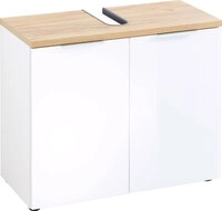 Waschbeckenunterschrank CARA wei&szlig;/braun
