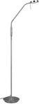 TRIO LED Stehlampe MONZA Metall 145 x 25 x 50 cm Nickelfarbig