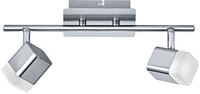 RL LED Deckenlampe ROUBAIX mit 2 Spots nickelfarbig