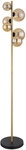 GLOBO LED Retrofit Stehlampe RIHA messingfarbig /amber