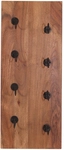 Wand-Weinregal 33 x 80 cm Mangoholz natur