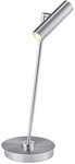 HELL LED Tischlampe TOM nickelfarbig /chromfarbig