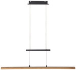 ELOBRA LED Pendellampe PANAMA 100 cm schwarz /Holz