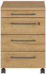 Rollcontainer ISORNO 42 x 61 cm Graphitgrau/ Eiche