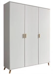 Kleiderschrank FALUN 137 x 203 cm Alpinwei&szlig; NB
