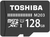 Toshiba THN-M203K1280EA miniSD-Karten, 128GB, Schwarz