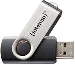 Intenso Basic Line 64 GB USB-Stick USB 2.0 silber/schwarz