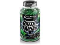IronMaxx Green Amino - 300 Kapseln, kohlenhydratarme Aminosäurenquelle,