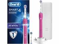 Oral-B Smart 4 4000 3D weiße elektrische Zahnbürste wiederaufladbar, 1 rosa...