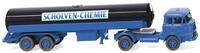 Wiking 080598 Tanksattelzug Krupp blau schwarz Spur H0 1:87