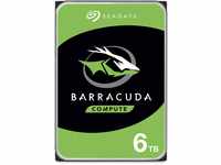 Seagate Barracuda 6TB interne Festplatte HDD, 3.5 Zoll, 5400 U/Min, 256 MB Cache,