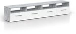 Vicco Lowboard Diego, Beton, 190 x 38 cm, geeignet als TV-Untergestell mit offenen