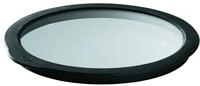 R&Ouml;SLE Frischhaltedeckel aus Glas, Glasdeckel mit Silikonrand zum Verschlie&szlig;en von