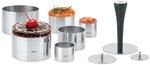 GEFU Profispeisenringe FORMIDABLE | 10-teiliges Edelstahl-Set mit 6 Ringen, 3