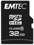 Emtec ECMSDM32GHC10CG 32GB microSDHC Speicherkarte mit SD-Adapter Class 10, microSDXC