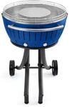 LotusGrill XXL (G600) Gartengrill 21,8kg, Tiefblau mit USB Anschluss